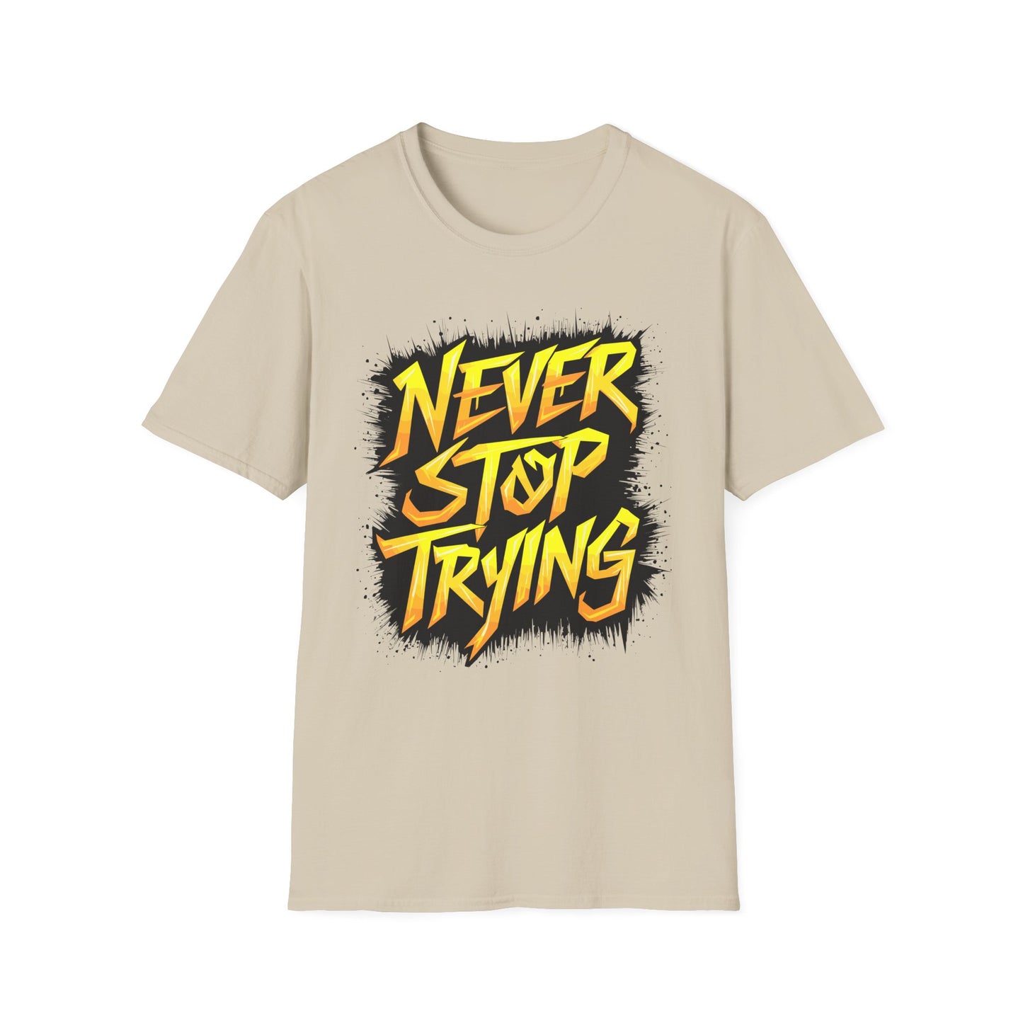 never-stop-trying-motivational-tee