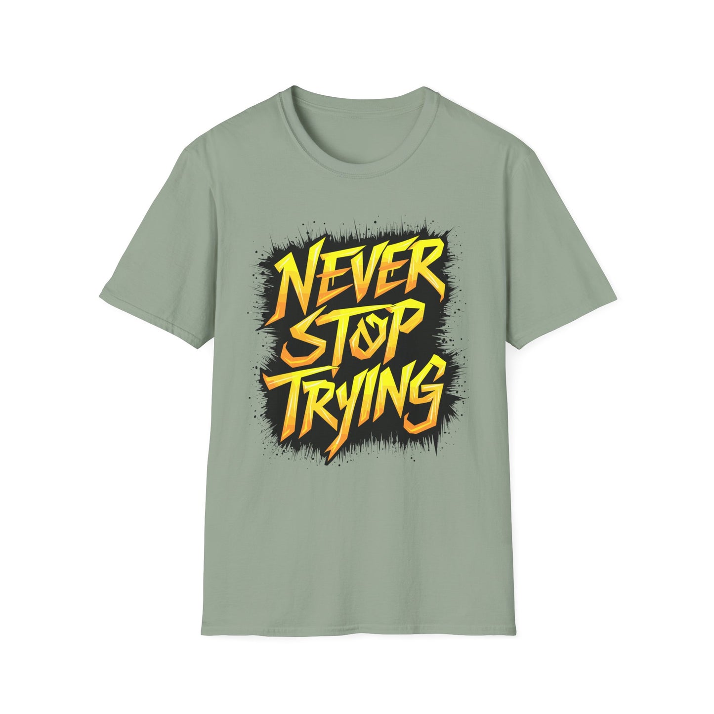 never-stop-trying-motivational-tee