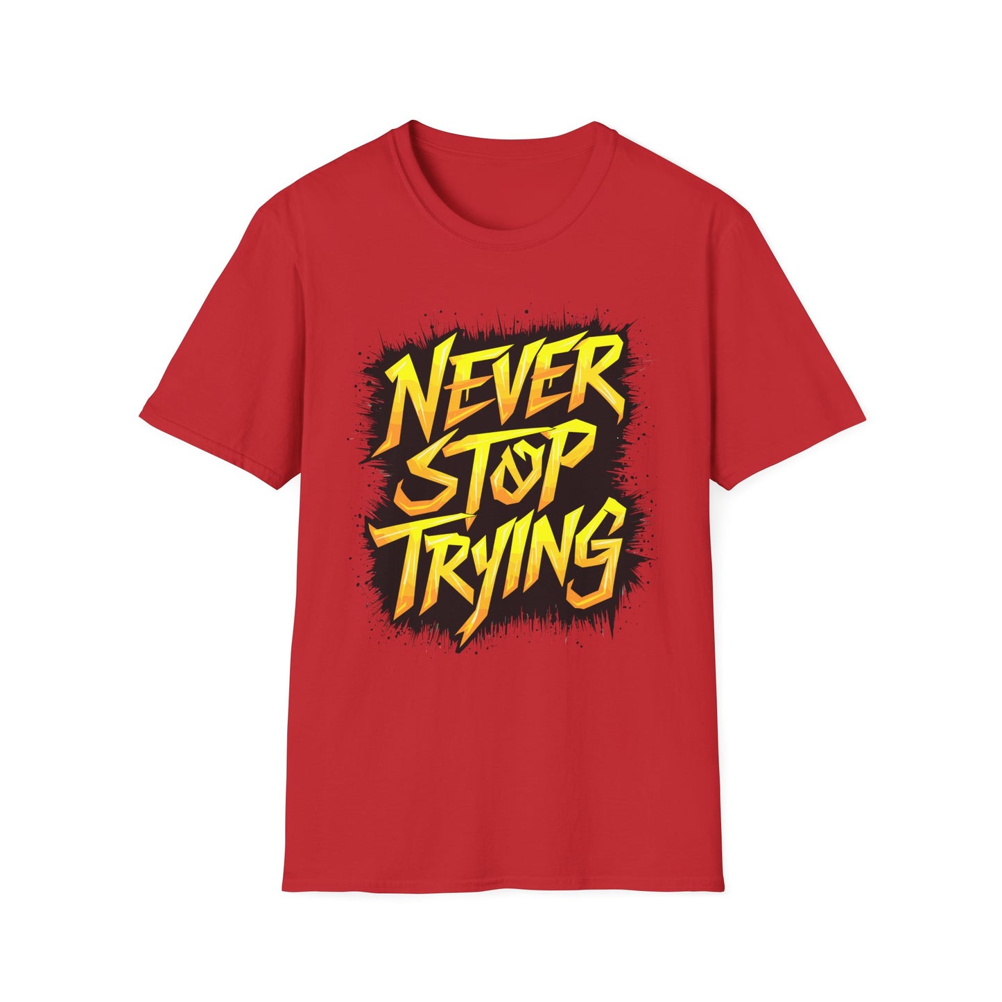never-stop-trying-motivational-tee