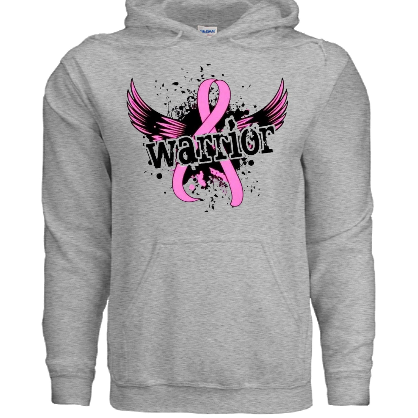 Awareness- Breast Cancer Warrior Hoodie SPORT GREY Rhythm & Drip Hoodie Rhythm & Drip Apparel