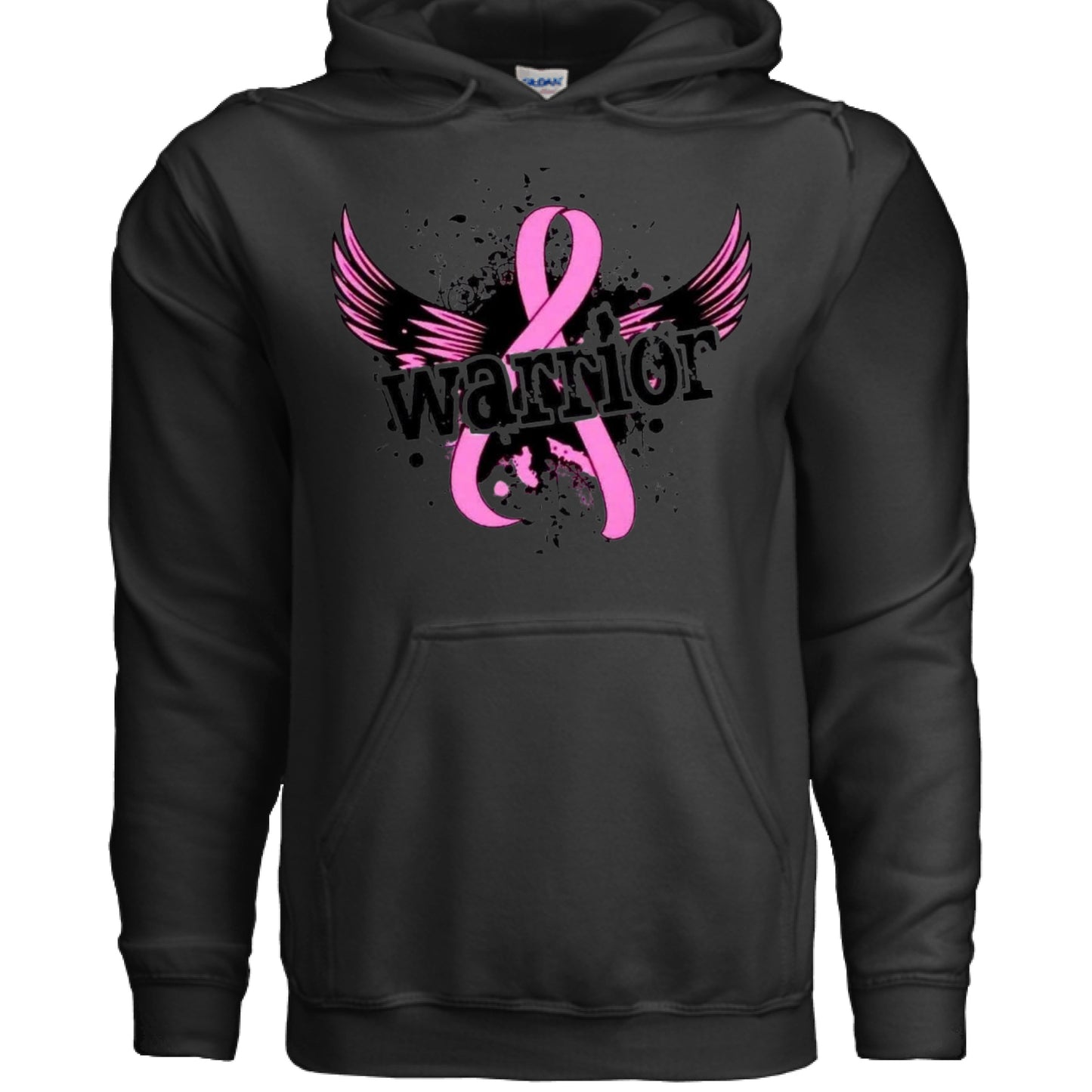 Awareness- Breast Cancer Warrior Hoodie BLACK Rhythm & Drip Hoodie Rhythm & Drip Apparel