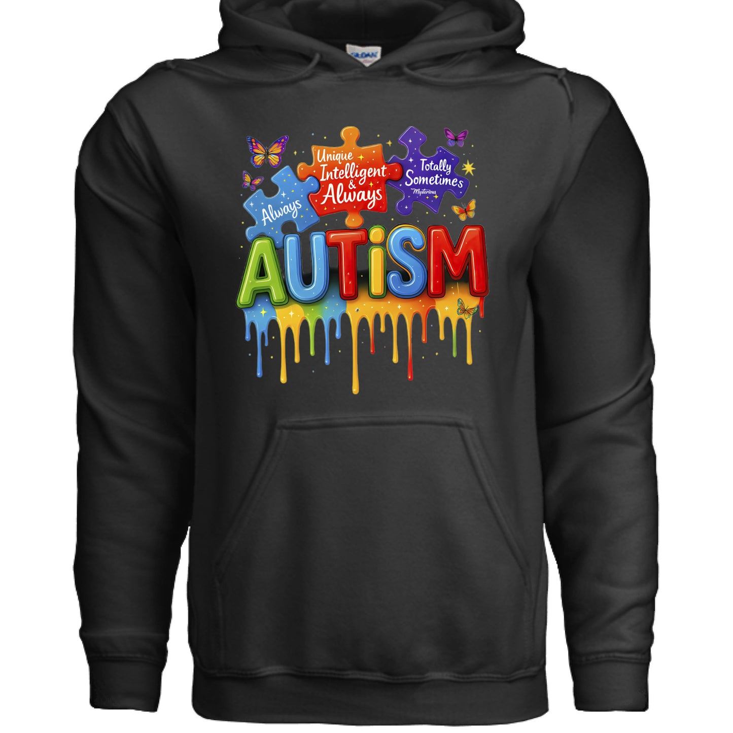 Awareness- Autism Awareness Hoodie BLACK Rhythm & Drip Hoodie Rhythm & Drip Apparel