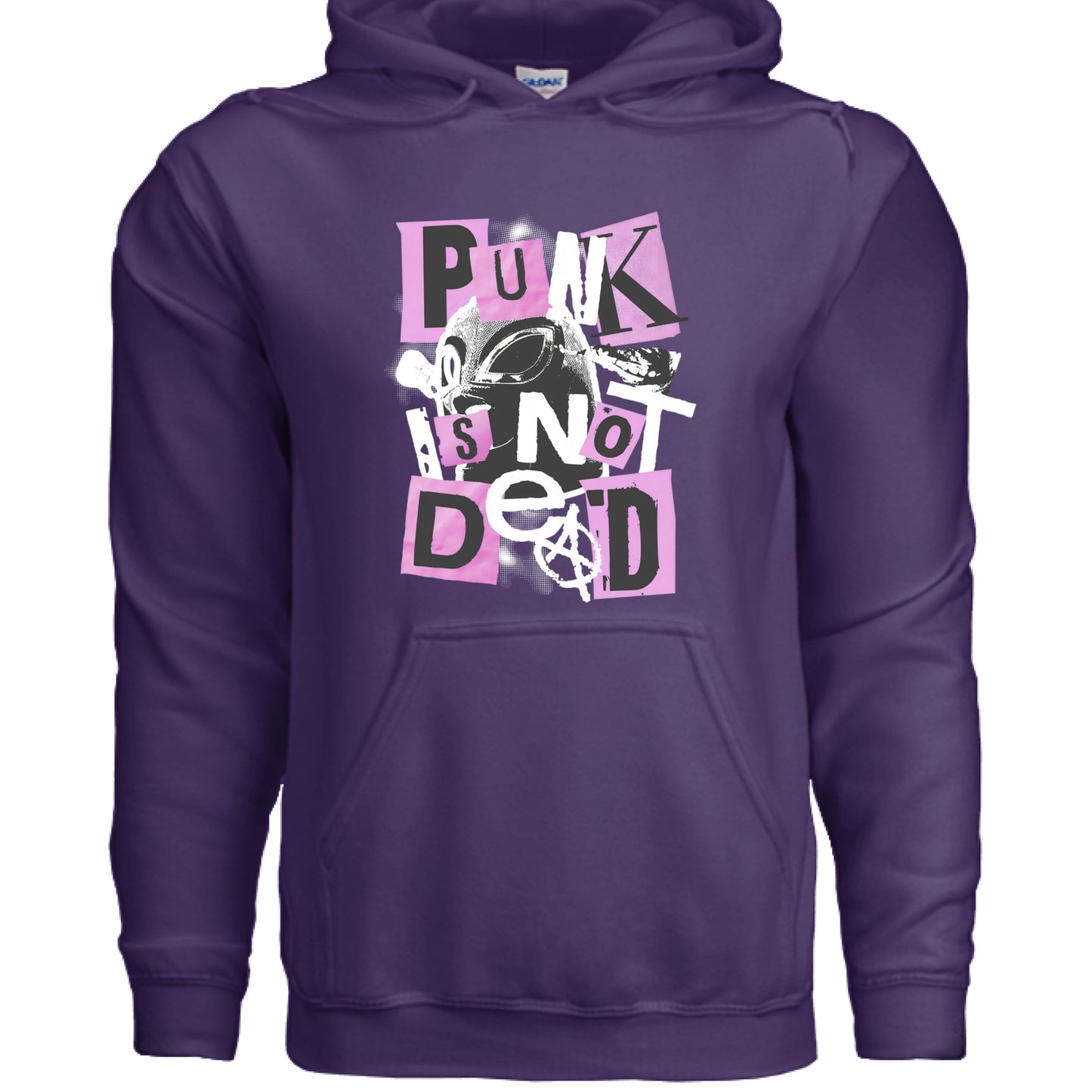 Alternative- Punk Is Not Dead Hoodie PURPLE Rhythm & Drip Hoodie Rhythm & Drip Apparel