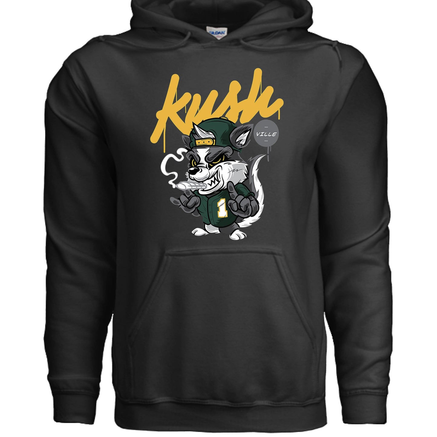 420- Kush Fox Hoodie BLACK Rhythm & Drip Hoodie Rhythm & Drip Apparel