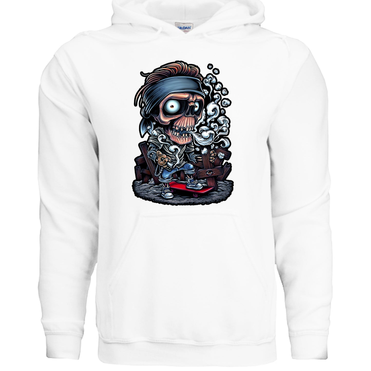 Alternative- Smokey Rocker Hoodie WHITE Rhythm & Drip Hoodie Rhythm & Drip Apparel