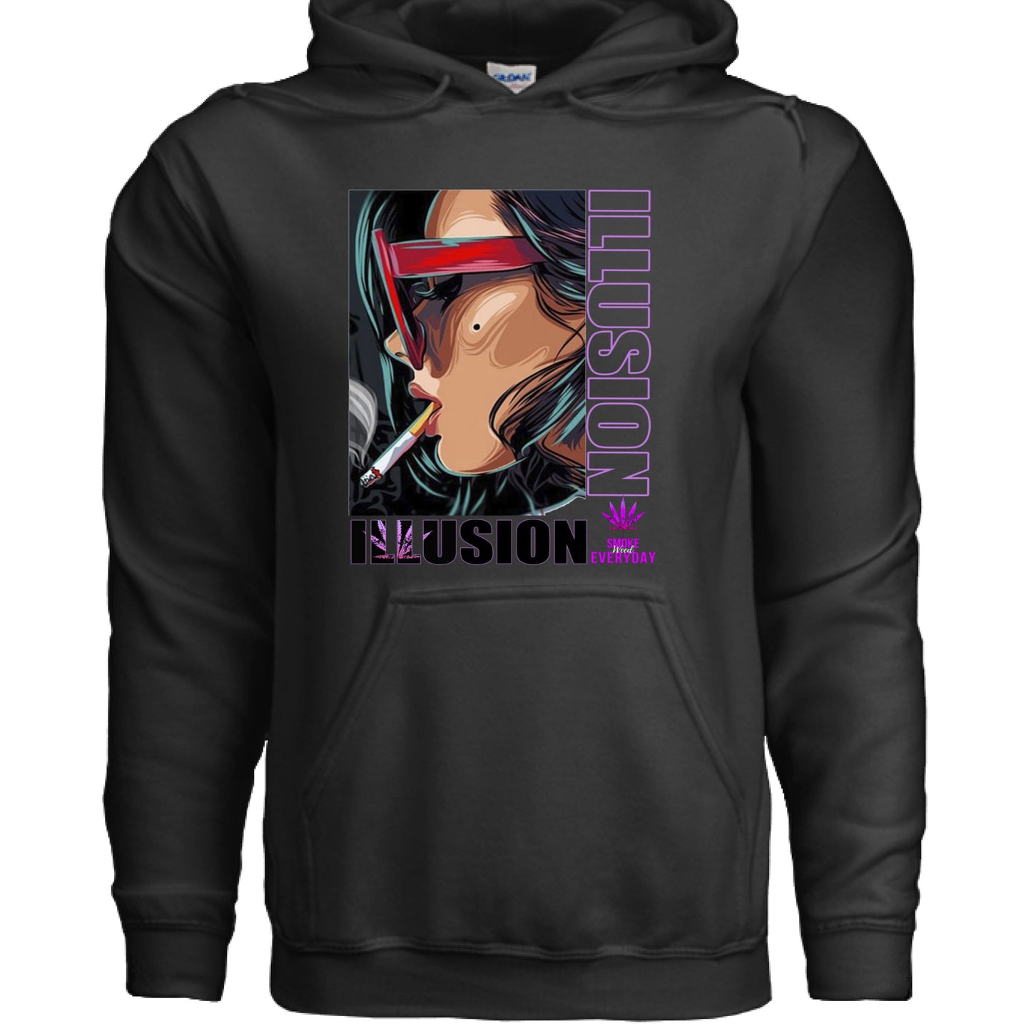 420- Illusion Hoodie BLACK Rhythm & Drip Hoodie Rhythm & Drip Apparel