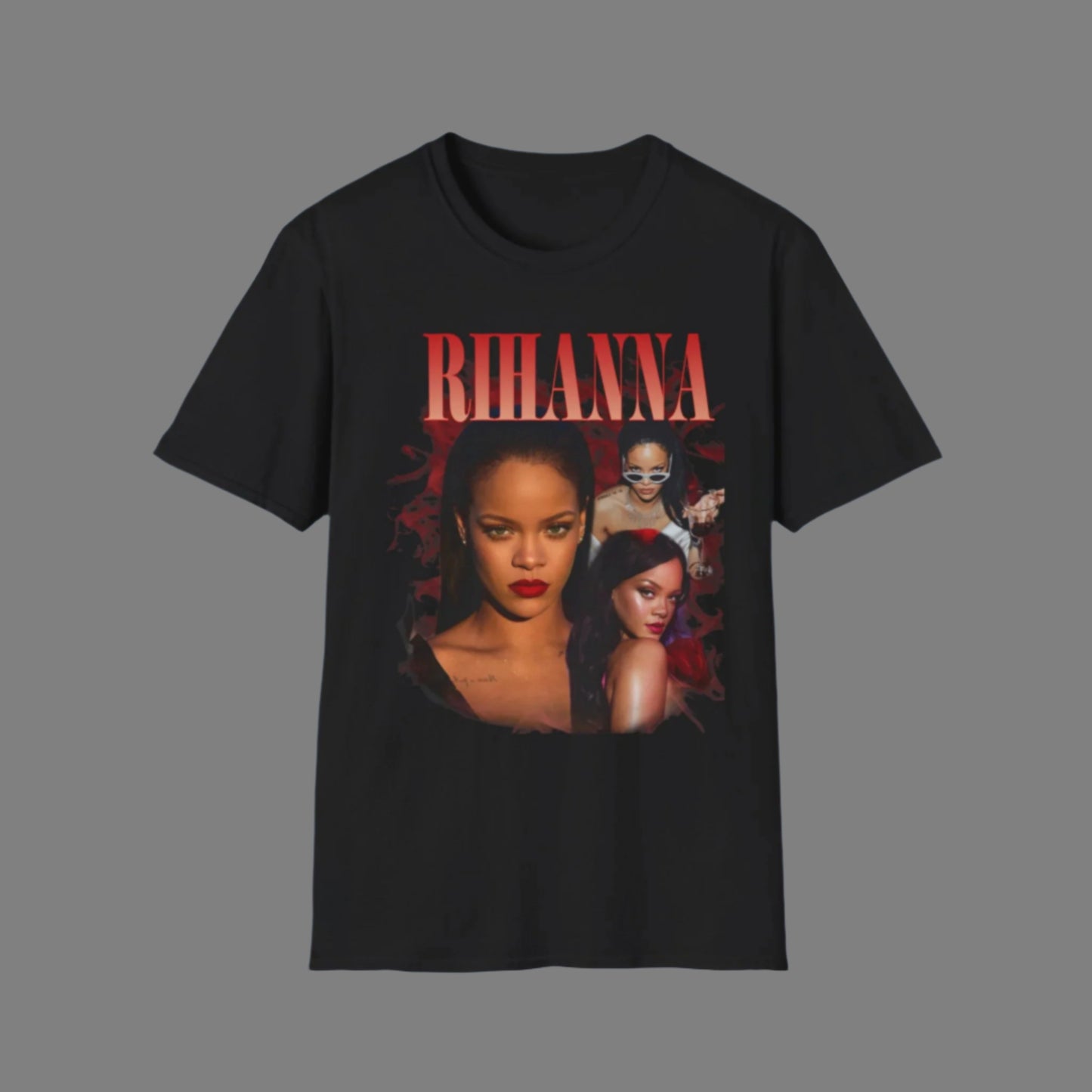 Rihanna Softstyle Unisex T-Shirt - Vintage Vibe, Fashion Statement Tee - Rhythm & Drip