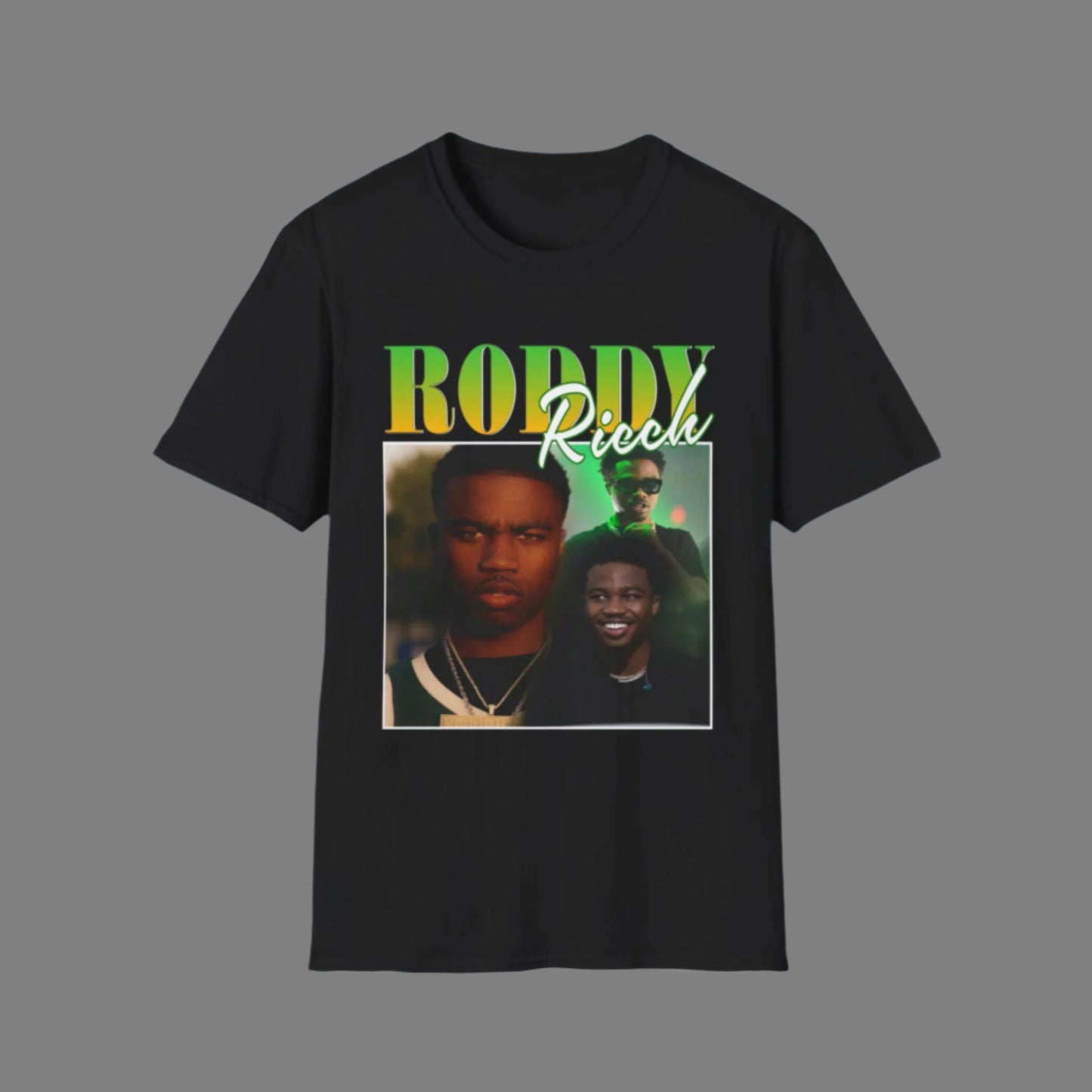 Roddy Ricch Unisex Softstyle T-Shirt - Stylish Graphic Tee for Music Lovers - Rhythm & Drip