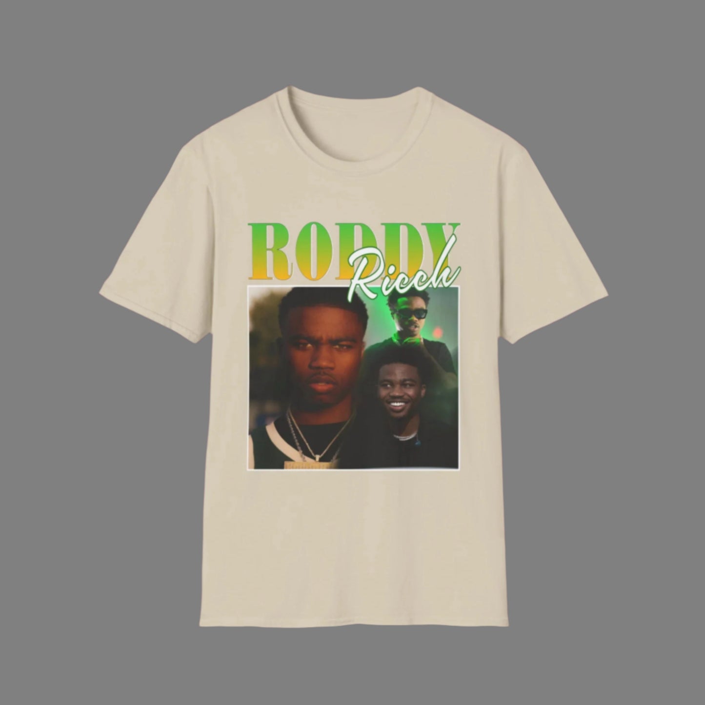 Roddy Ricch Unisex Softstyle T-Shirt - Stylish Graphic Tee for Music Lovers - Rhythm & Drip