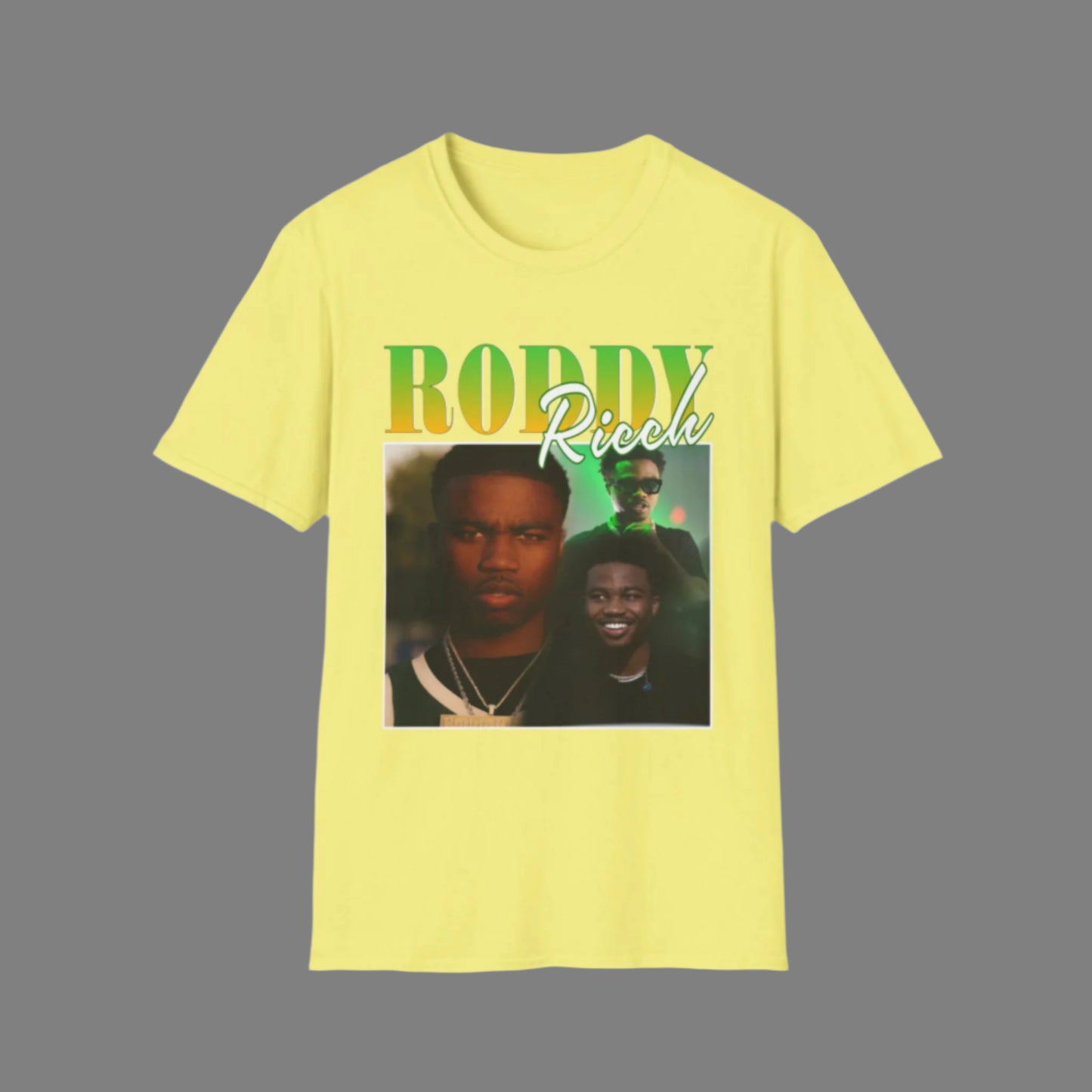 Roddy Ricch Unisex Softstyle T-Shirt - Stylish Graphic Tee for Music Lovers - Rhythm & Drip