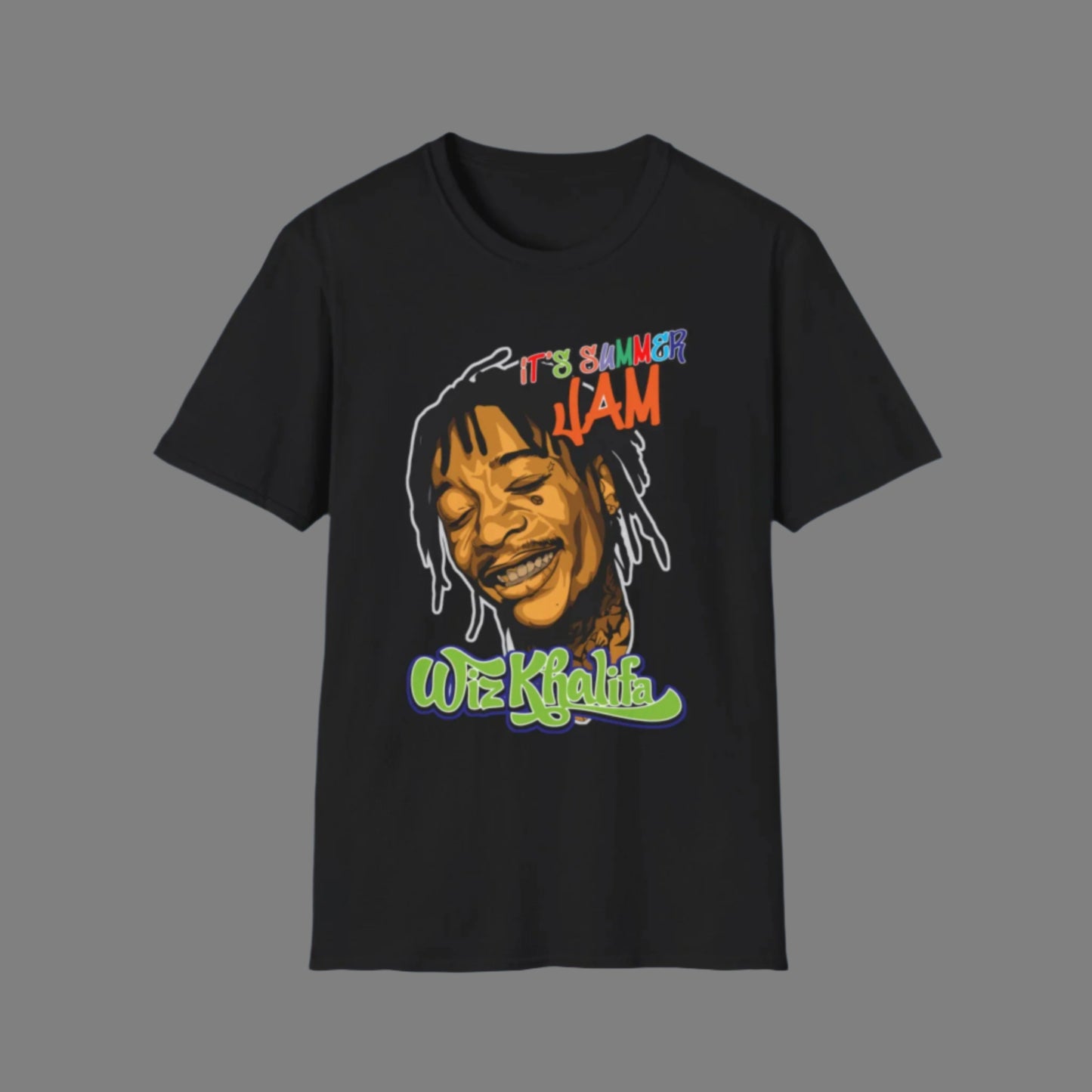 Wiz Khalifa Inspired Unisex Softstyle T-Shirt - Music Vibe Tee - Rhythm & Drip