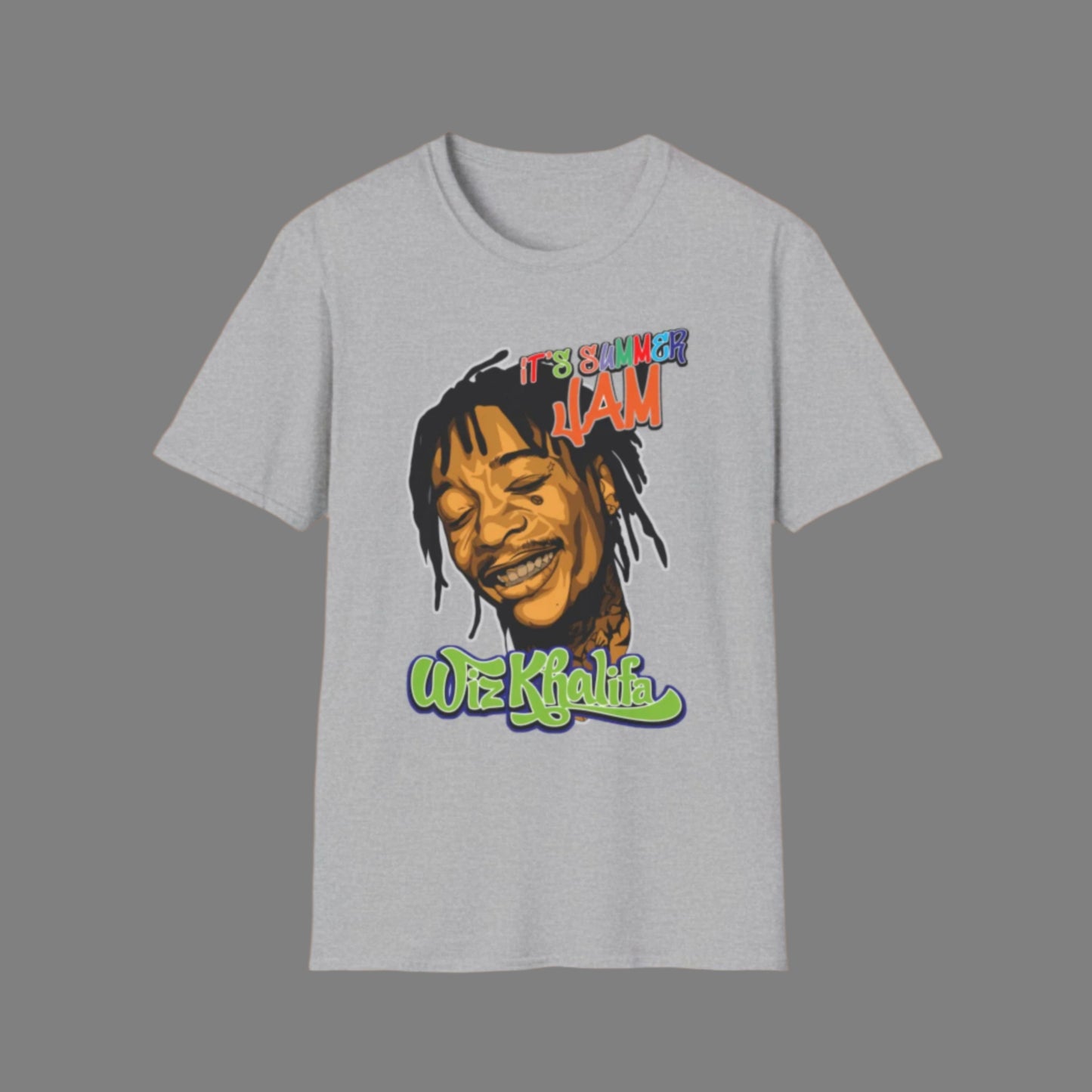 Wiz Khalifa Inspired Unisex Softstyle T-Shirt - Music Vibe Tee - Rhythm & Drip