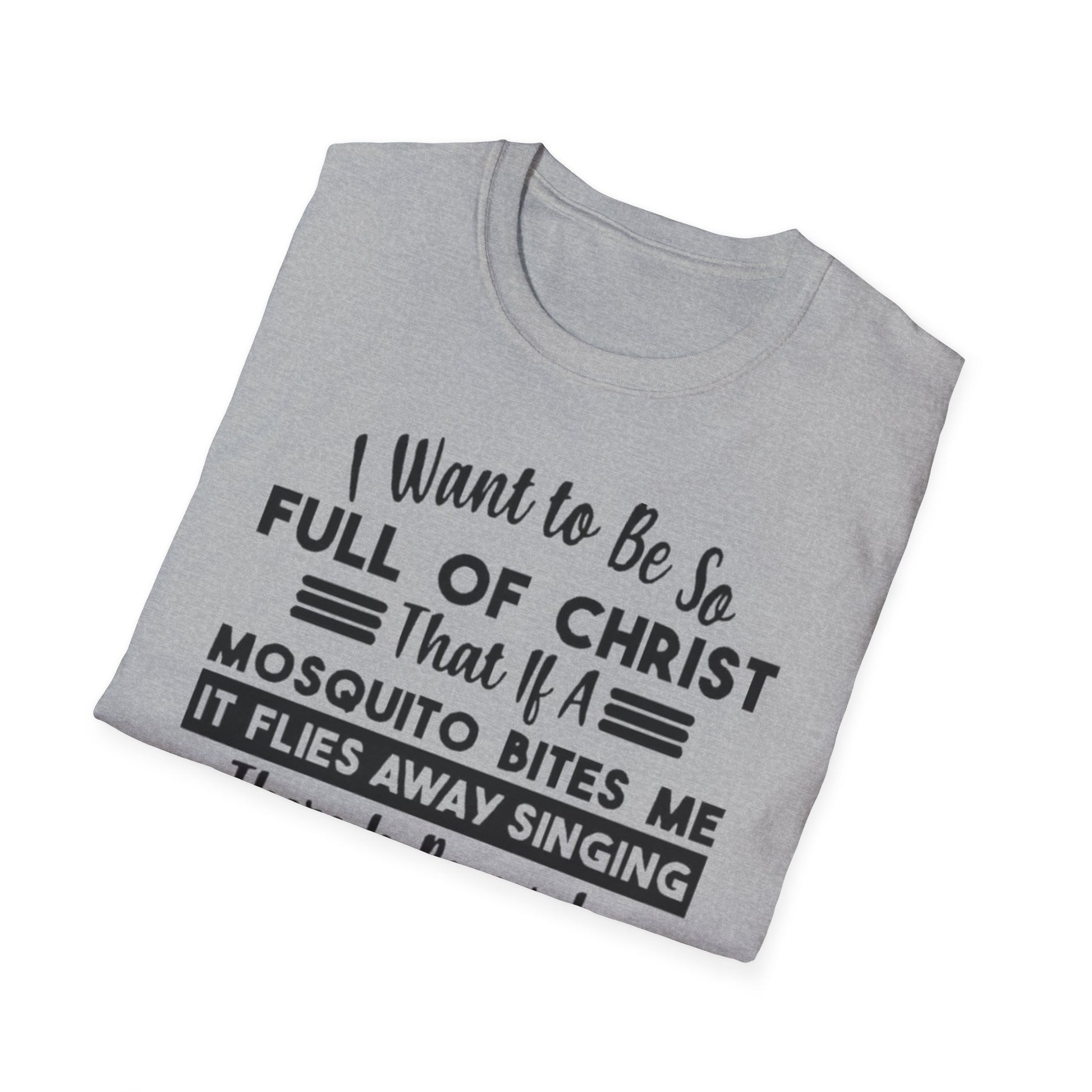 Want To Be Full Of Christ T-Shirt Printify T-Shirt Rhythm & Drip Apparel