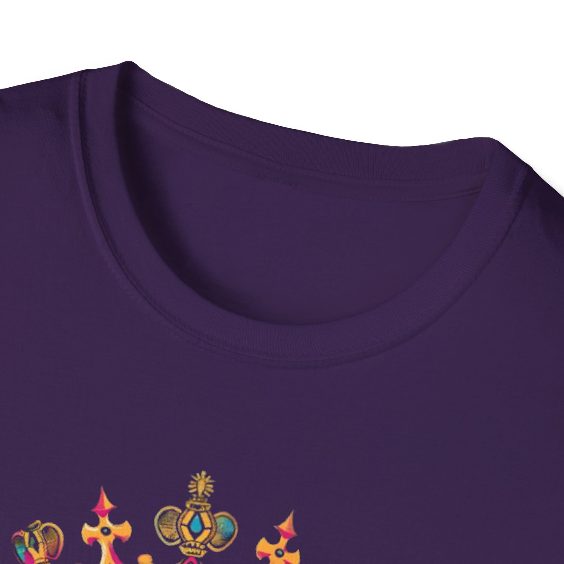 Vibrant Skull Crown T-Shirt Printify T-Shirt Rhythm & Drip Apparel