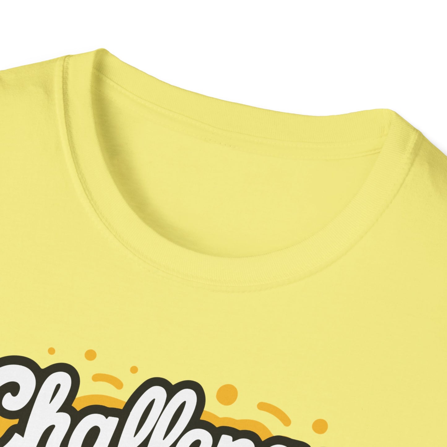 Inspirational Unisex Softstyle T-Shirt - 'Challenge Yourself Every Day, Face Your Fears'