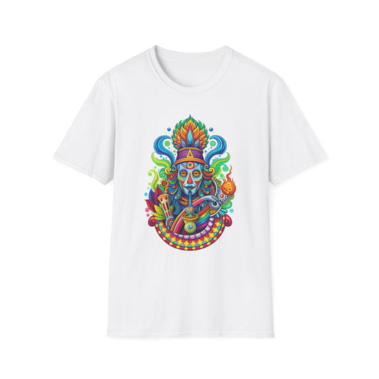 Vibrant Hindu Goddess Tee White Printify T-Shirt Rhythm & Drip Apparel