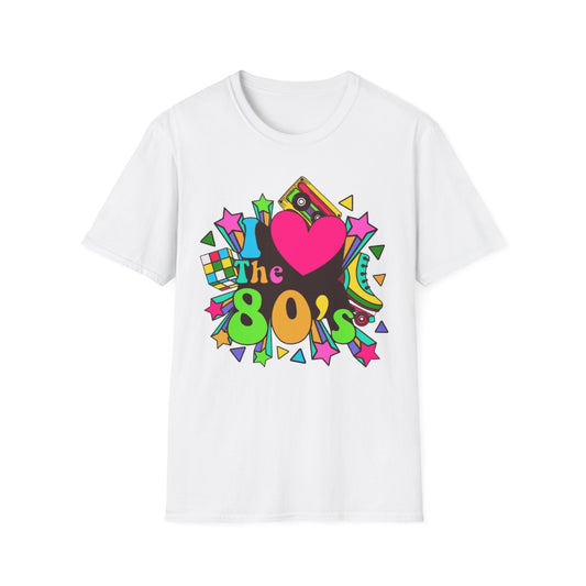 80s I Love the 80's T-Shirt White Printify T-Shirt Rhythm & Drip Apparel