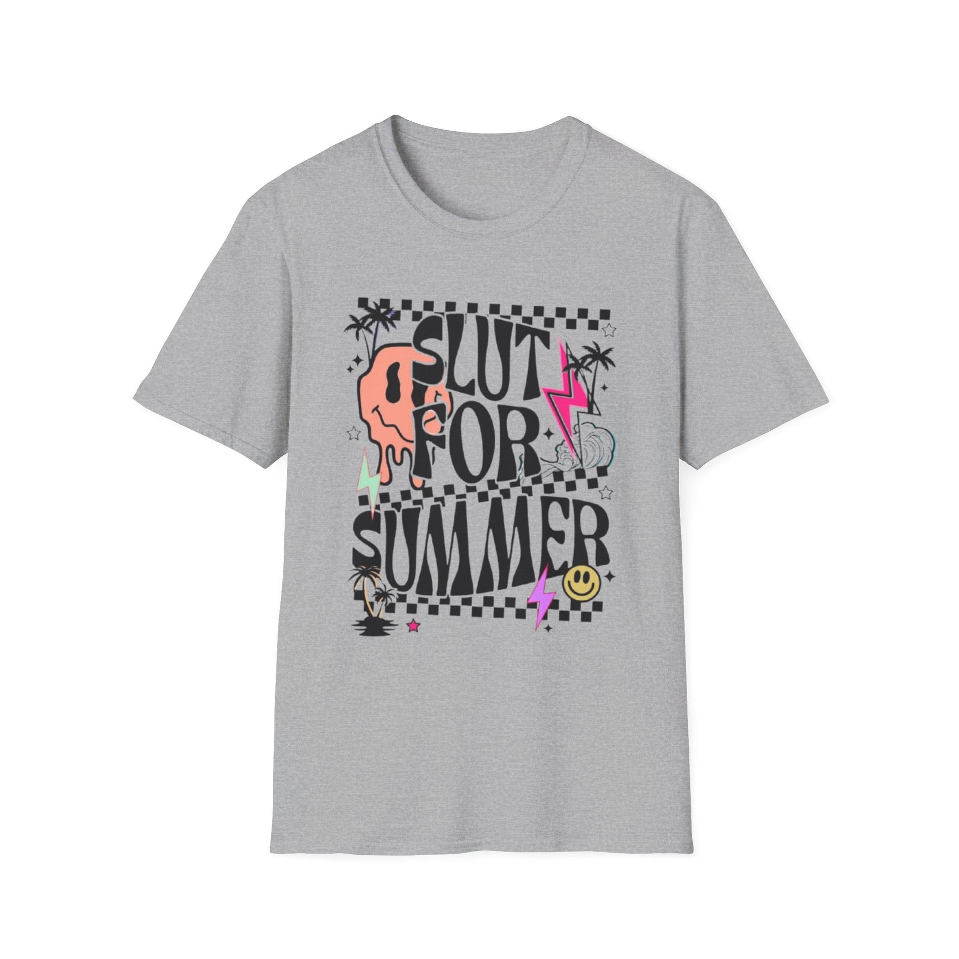 Summer- Slut For Summer T-Shirt Sport Grey Printify T-Shirt Rhythm & Drip Apparel