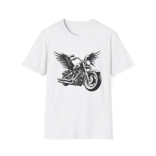 Wings & Wheels Tee White Printify T-Shirt Rhythm & Drip Apparel