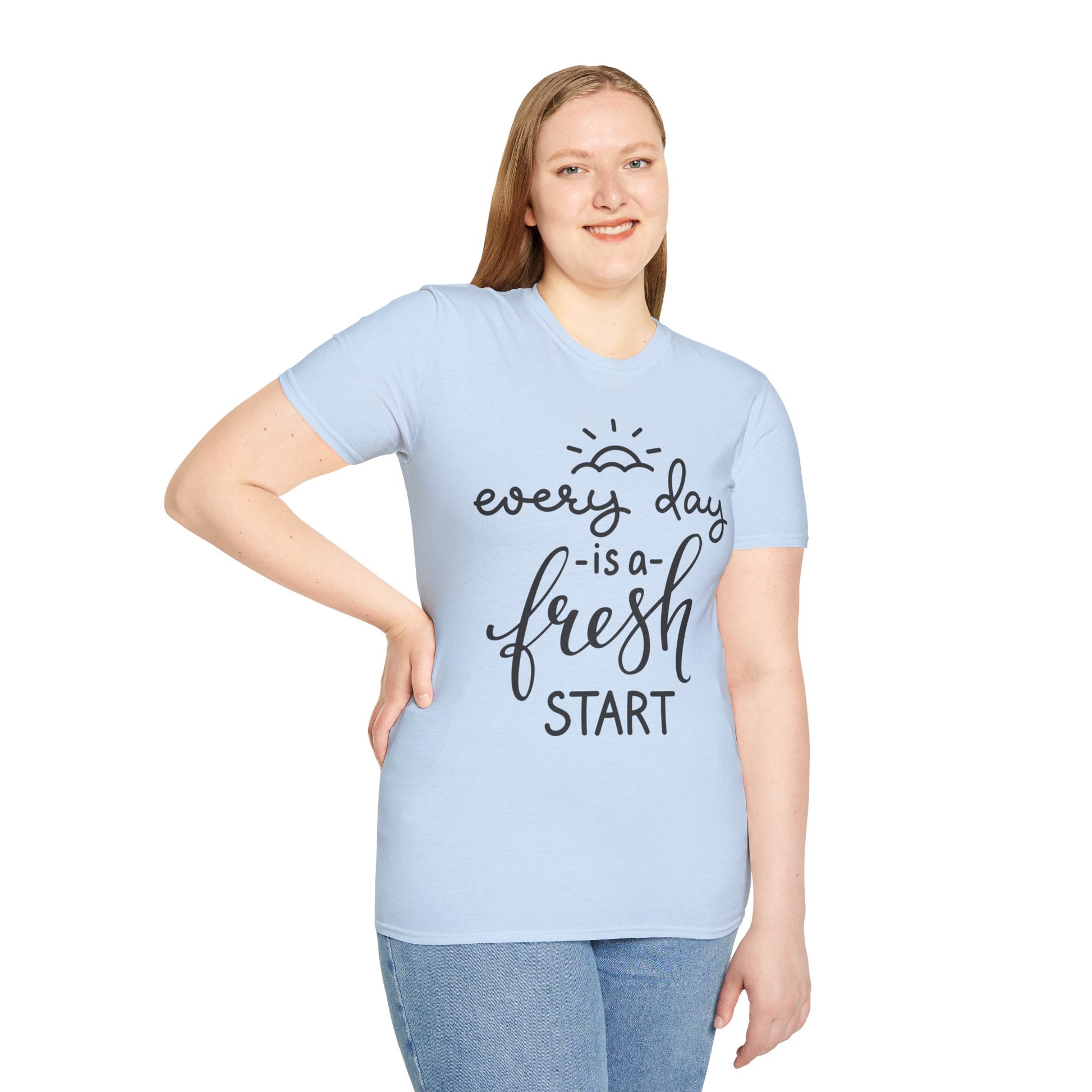 Every Day is a Fresh Start Unisex Softstyle T-Shirt - Rhythm & Drip