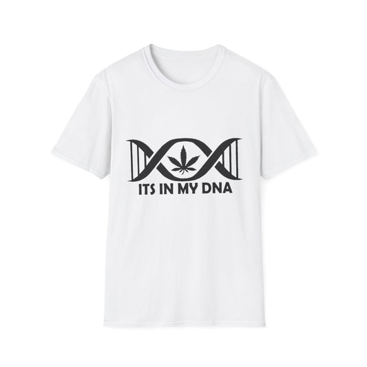 Cannabis DNA Unisex Softstyle T-Shirt White Printify T-Shirt Rhythm & Drip Apparel