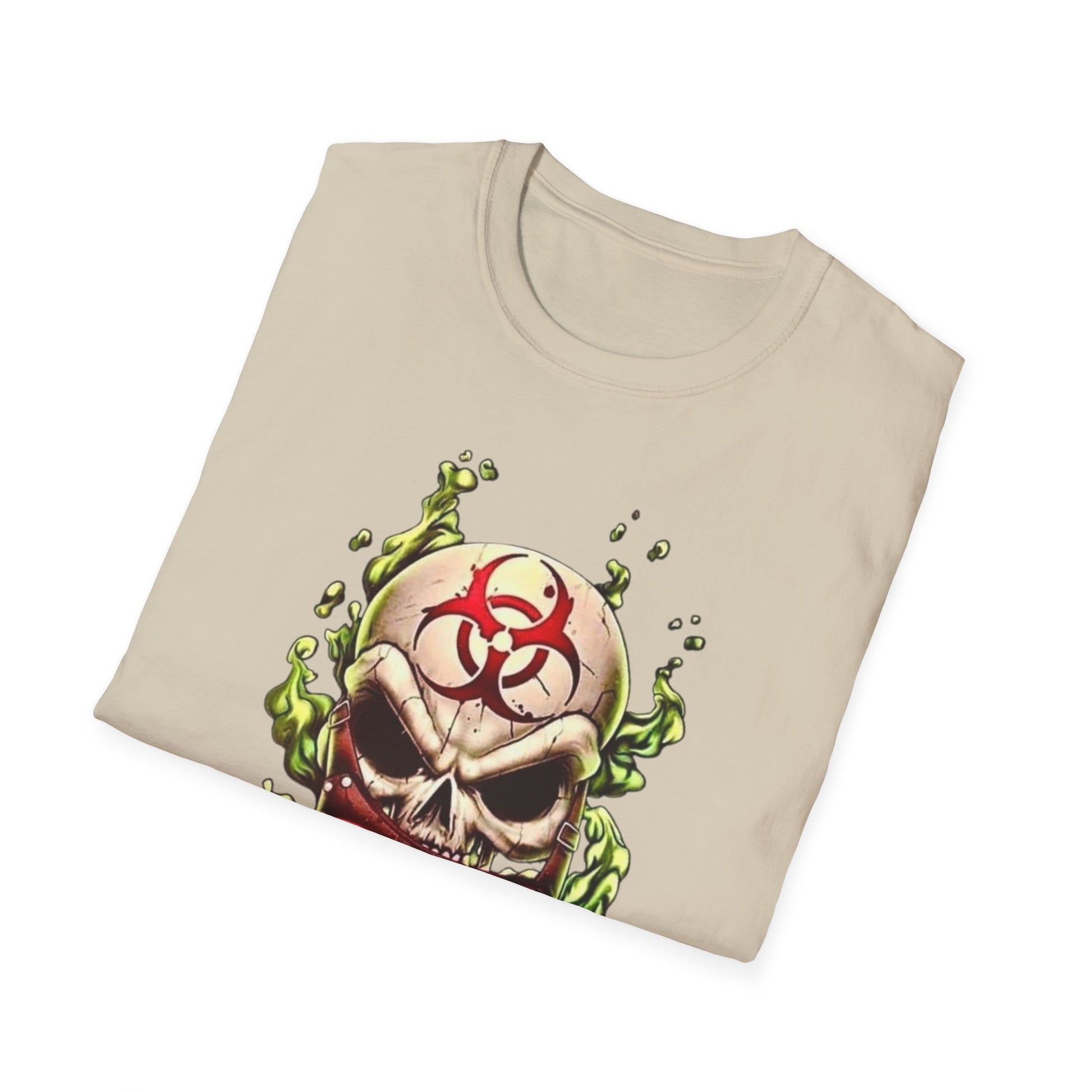 Biohazard Skull Unisex T-Shirt Printify T-Shirt Rhythm & Drip Apparel