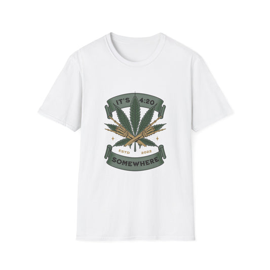 420 Celebration T-Shirt White Printify T-Shirt Rhythm & Drip Apparel