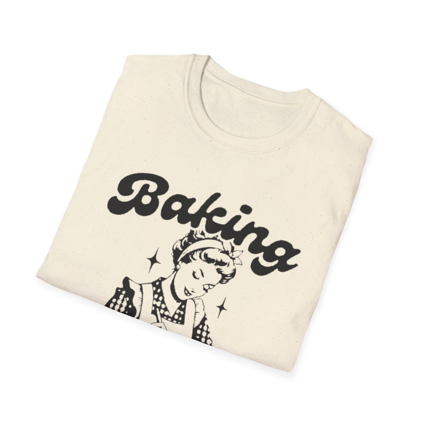 Funny Baking T-Shirt - 'Because Murder is Wrong' Unisex Softstyle Tee