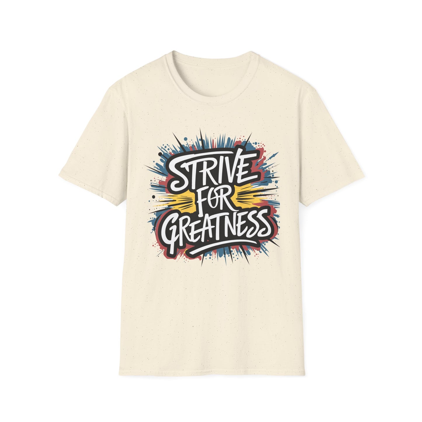 Motivational Unisex Softstyle T-Shirt - 'Strive for Greatness'