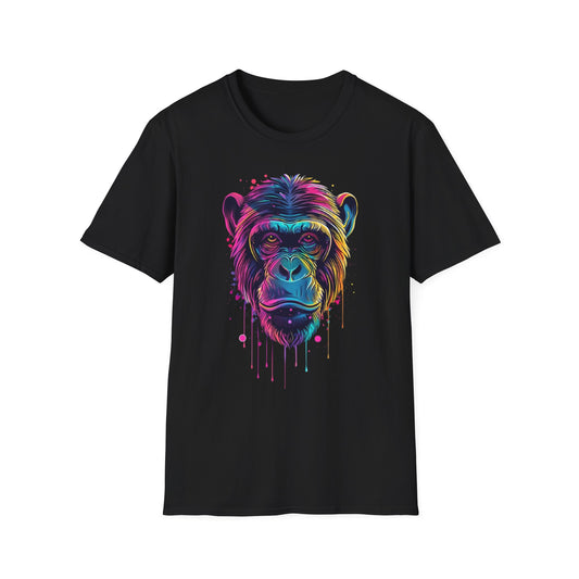 Vibrant Gorilla Graphic Tee Black Printify T-Shirt Rhythm & Drip Apparel