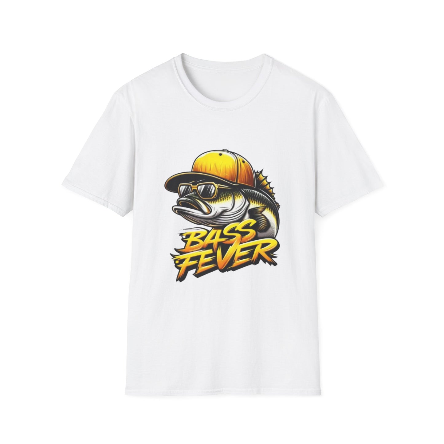 Bass Fever Unisex T-Shirt White Printify T-Shirt Rhythm & Drip Apparel