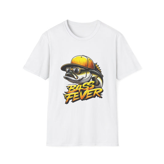 Bass Fever Unisex T-Shirt White Printify T-Shirt Rhythm & Drip Apparel