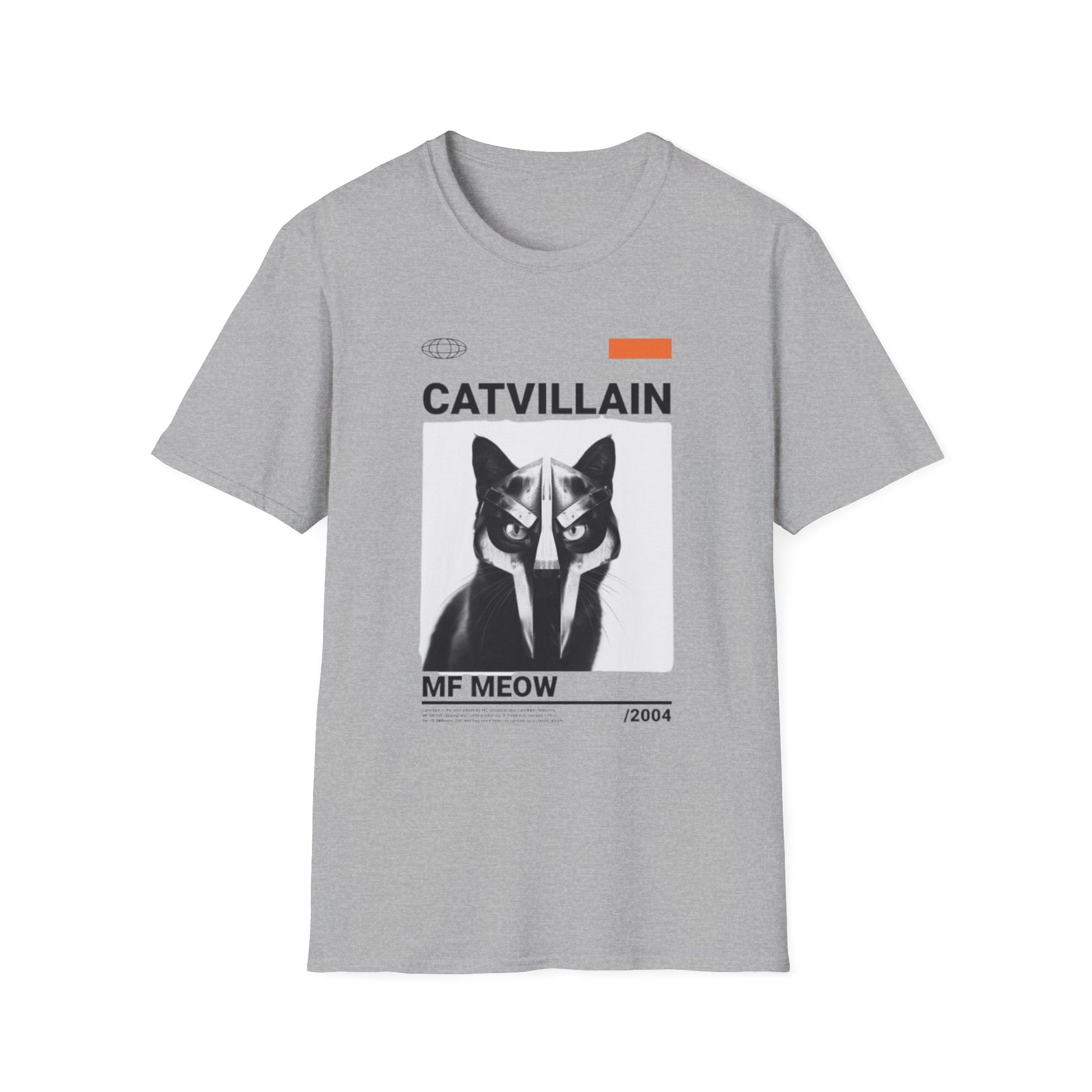 Music- Cat Villain T-Shirt Sport Grey Printify T-Shirt Rhythm & Drip Apparel