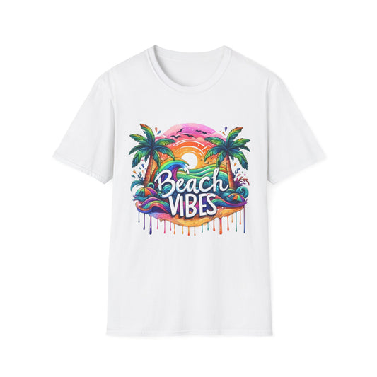 Summer- Beach Vibes T-Shirt White Printify T-Shirt Rhythm & Drip Apparel