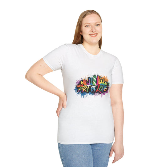 Art of Love LGTBQ T-Shirt White Printify T-Shirt Rhythm & Drip Apparel