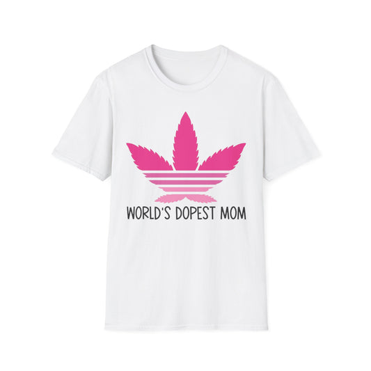 World's Dopest Mom T-Shirt White Printify T-Shirt Rhythm & Drip Apparel