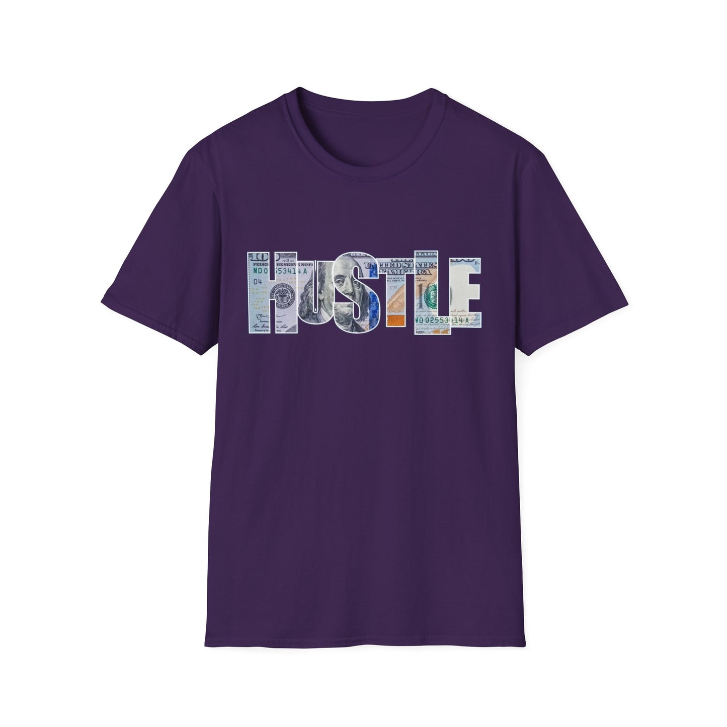 Hustle T-Shirt Purple Printify T-Shirt Rhythm & Drip Apparel