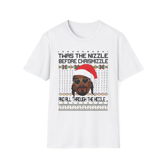 Christmas- The Nizzle Before Chrizzle White Printify T-Shirt Rhythm & Drip Apparel