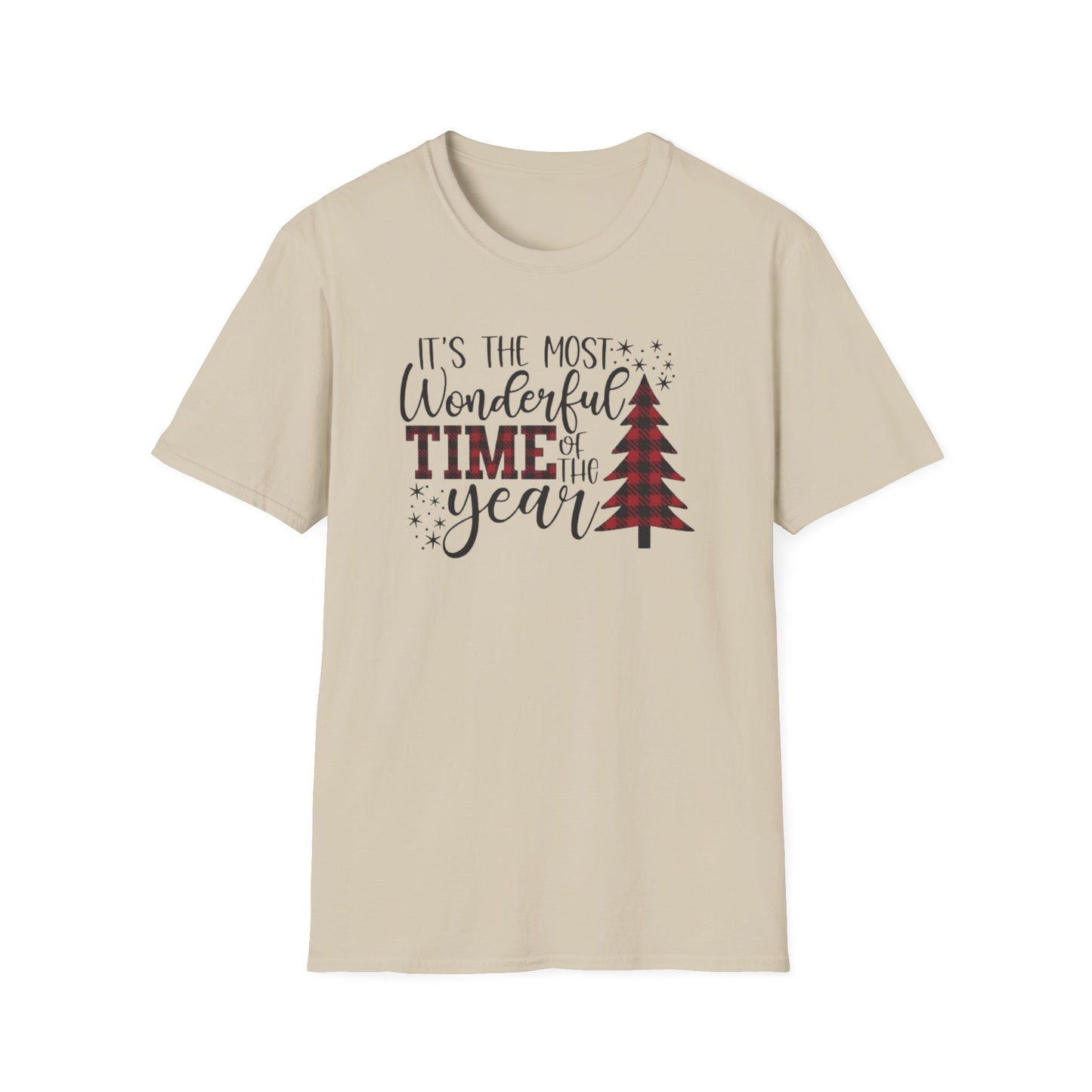 Winter- It's The Most Wonderful Time Of The Year T-Shirt Sand Printify T-Shirt Rhythm & Drip Apparel