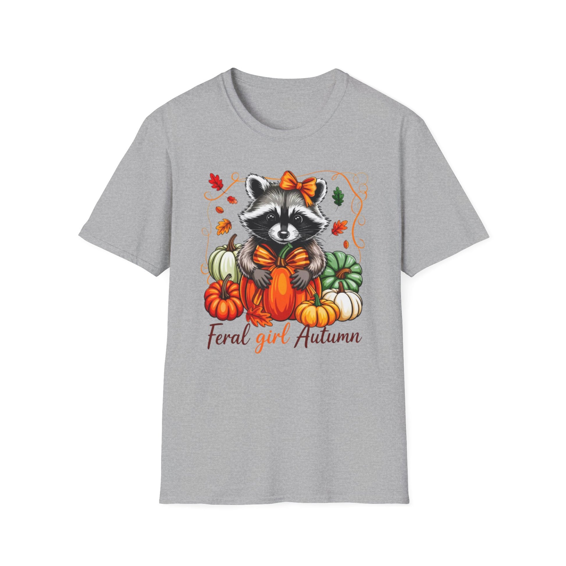 Fall- Feral Girl Autumn T-Shirt Sport Grey Printify T-Shirt Rhythm & Drip Apparel