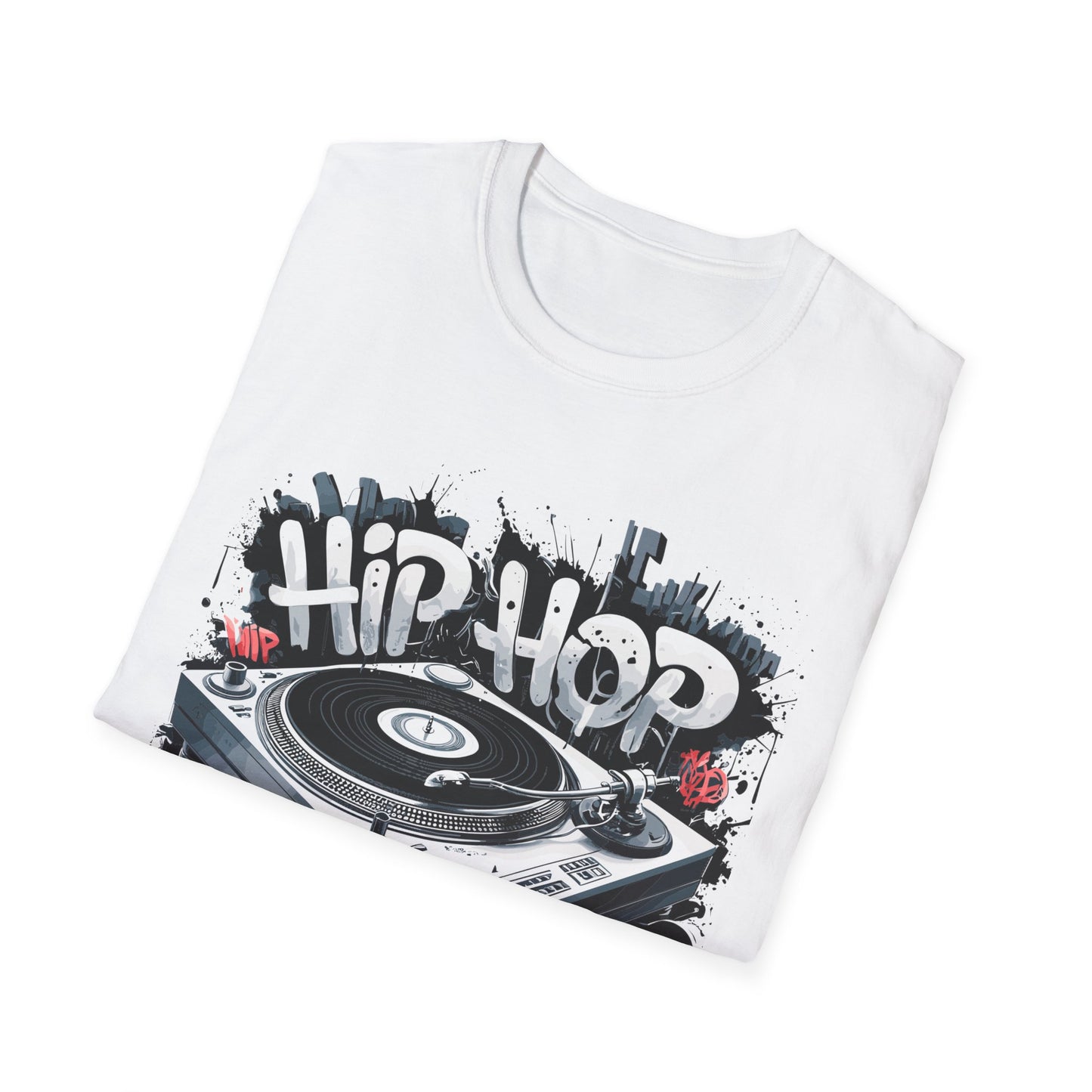 Hip Hop Turntable T-Shirt Printify T-Shirt Rhythm & Drip Apparel