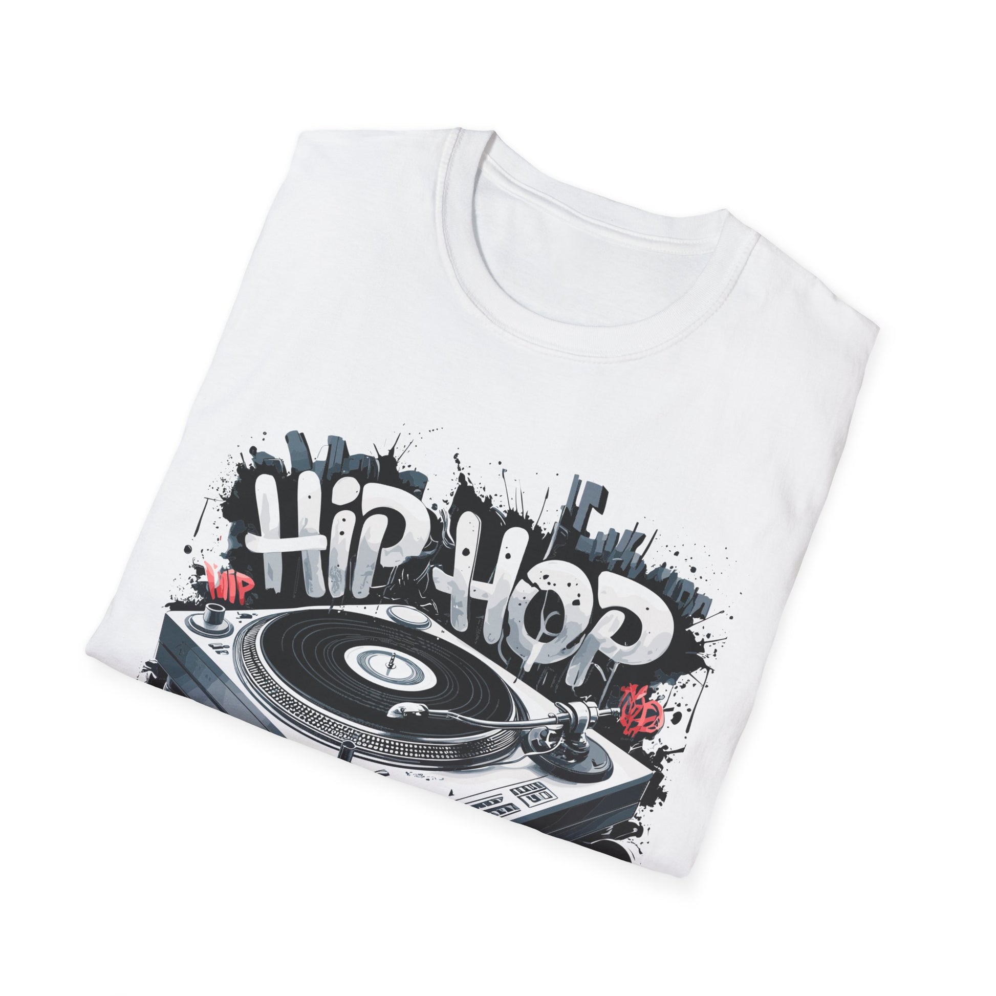 Hip Hop Turntable T-Shirt Printify T-Shirt Rhythm & Drip Apparel