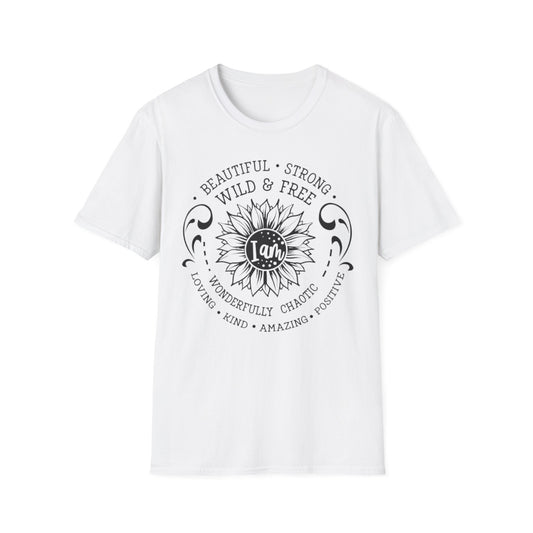 Beautiful, Strong, Wild & Free White Printify T-Shirt Rhythm & Drip Apparel