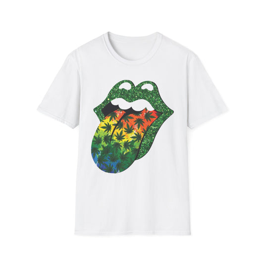 Vibrant Rolling Stones-Inspired Graphic Tee White Printify T-Shirt Rhythm & Drip Apparel