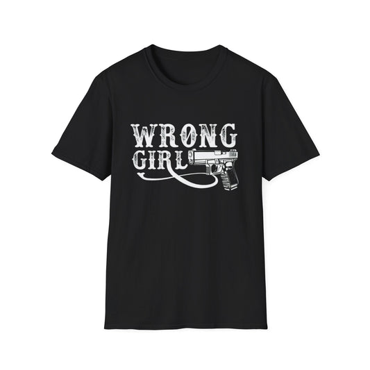 Wrong Girl Graphic T-Shirt Black Printify T-Shirt Rhythm & Drip Apparel
