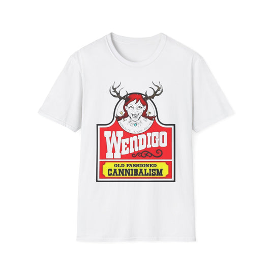 Wendigo Cannibalism T-Shirt White Printify T-Shirt Rhythm & Drip Apparel