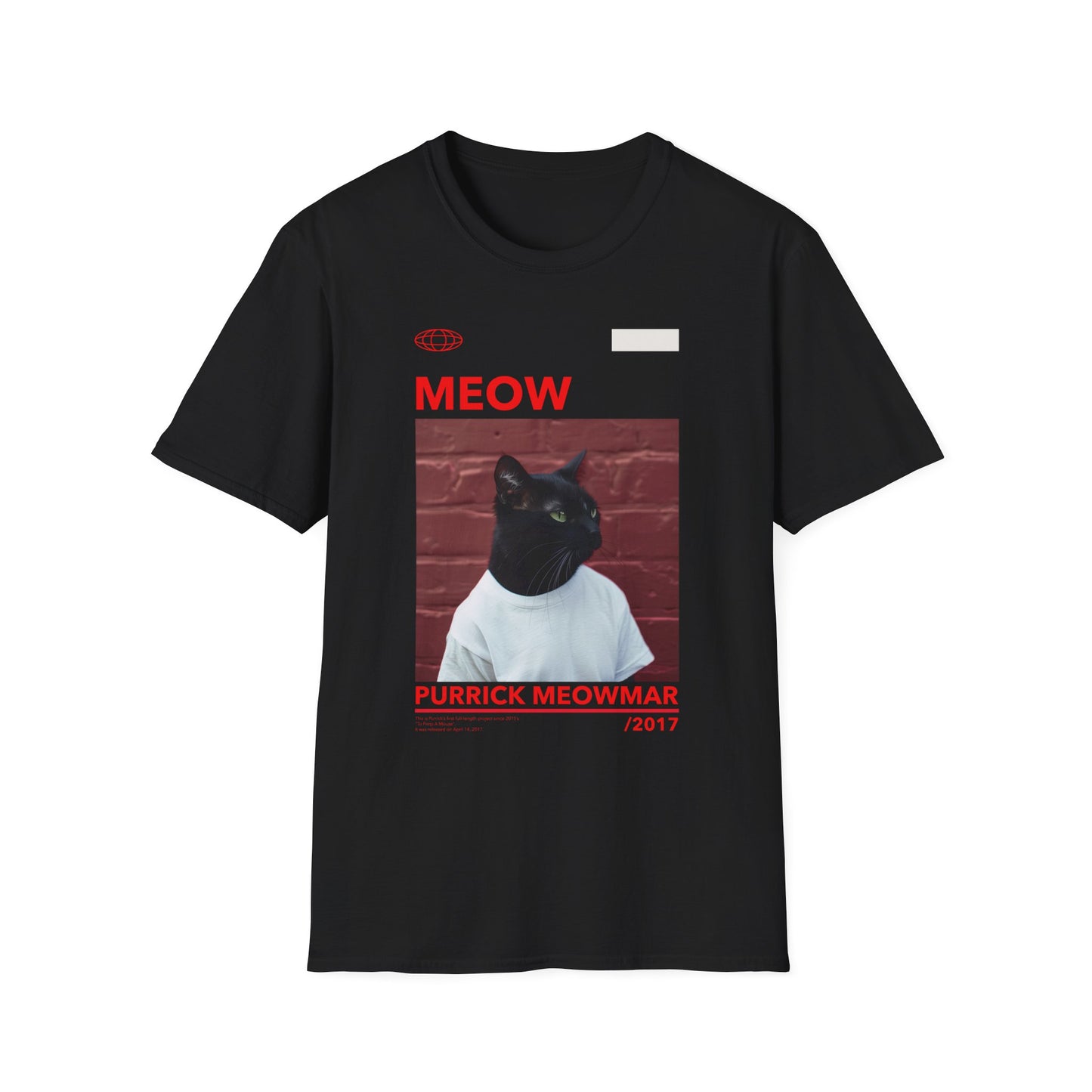 Music- Purrick Meowmar Black Printify T-Shirt Rhythm & Drip Apparel
