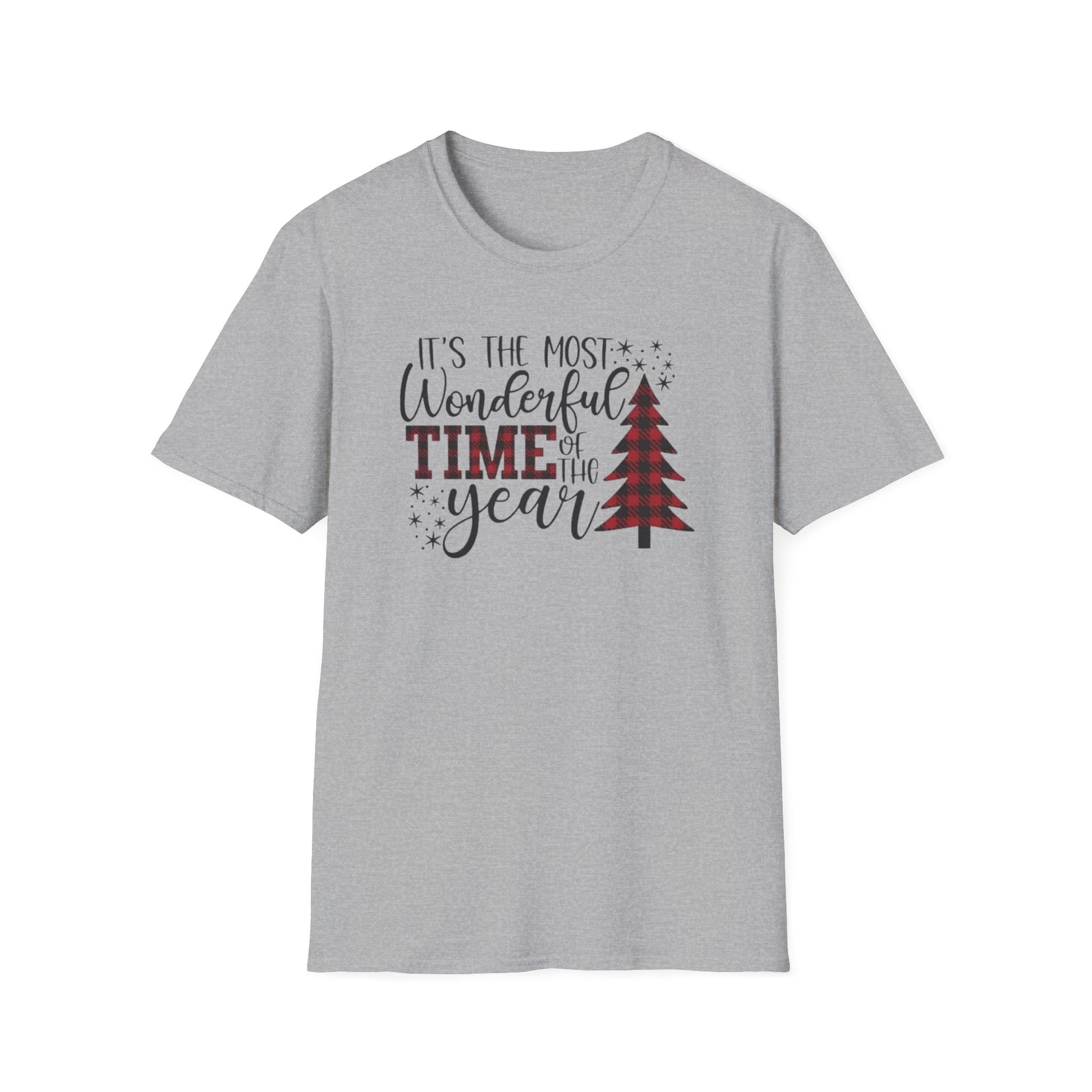 Winter- It's The Most Wonderful Time Of The Year T-Shirt Sport Grey Printify T-Shirt Rhythm & Drip Apparel