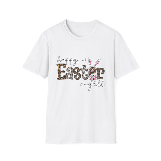 Easter- Happy Easter Yall T-Shirt White Printify T-Shirt Rhythm & Drip Apparel