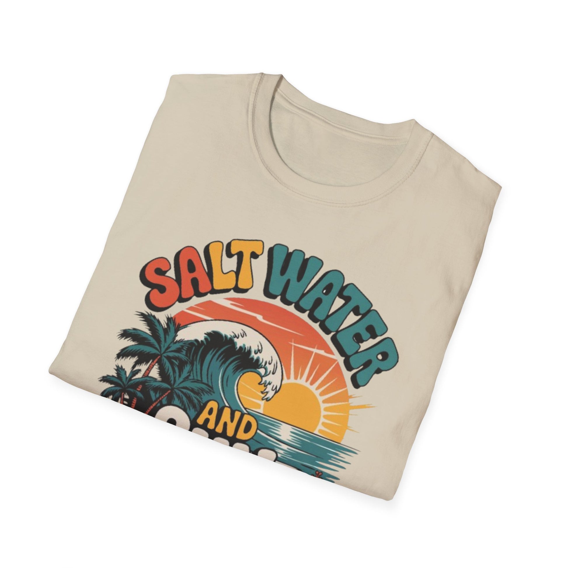 Summer- Salt Water & Sunshine Tee Printify T-Shirt Rhythm & Drip Apparel